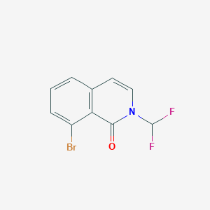 molecular formula C10H6BrF2NO B1382605 8-溴-2-二氟甲基-2H-异喹啉-1-酮 CAS No. 1982970-94-4