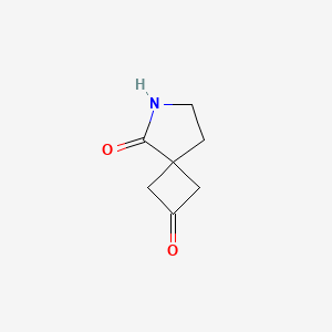 molecular formula C7H9NO2 B1382612 6-氮杂螺[3.4]辛烷-2,5-二酮 CAS No. 2091102-07-5