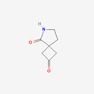 molecular formula C7H9NO2 B1382612 6-Azaspiro[3.4]octan-2,5-dion CAS No. 2091102-07-5