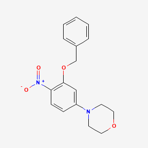 molecular formula C17H18N2O4 B1382617 4-[3-(Benzyloxy)-4-nitrophenyl]morpholine CAS No. 1929606-77-8