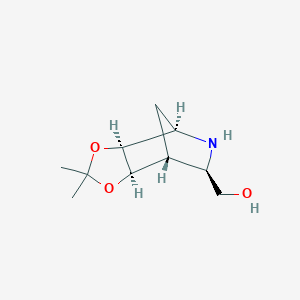 4,7-Methano-1,3-dioxolo[4,5-c]pyridine-6-methanol,hexahydro-2,2-dimethyl-,(3aS,4R,6R,7R,7aR)-(9CI)