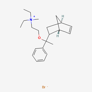 2-[1-[(1R,4R)-2-bicyclo[2.2.1]hept-5-enyl]-1-phenylethoxy]ethyl-diethyl-methylazanium;bromide