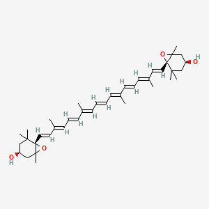 (3S,3'S,6S,6'S)-6,6'-((1E,3E,5E,7E,9E,11E,13E,15E,17E)-3,7,12,16-tetramethyloctadeca-1,3,5,7,9,11,13,15,17-nonaene-1,18-diyl)bis(1,5,5-trimethyl-7-oxabicyclo[4.1.0]heptan-3-ol)