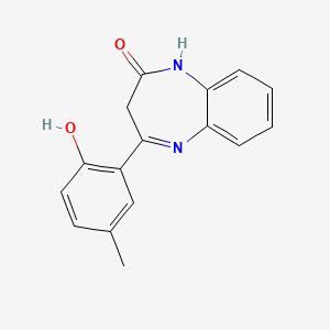 (E)-4-(2-Hydroxy-5-methylphenyl)-1H-benzo[b][1,4]diazepin-2(3H)-one