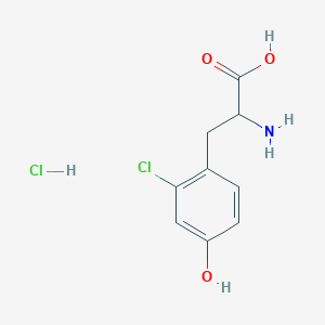 2-Amino-3-(2-chloro-4-hydroxyphenyl)propanoic acid;hydrochloride