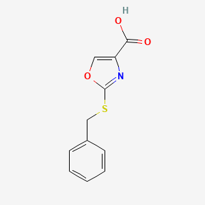 2-(Benzylsulfanyl)-1,3-oxazole-4-carboxylic acid
