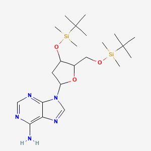 9-[4-[Tert-butyl(dimethyl)silyl]oxy-5-[[tert-butyl(dimethyl)silyl]oxymethyl]oxolan-2-yl]purin-6-amine