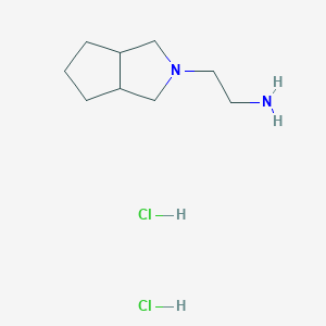 2-{Octahydrocyclopenta[c]pyrrol-2-yl}ethan-1-amine dihydrochloride