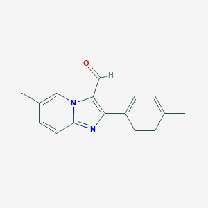 molecular formula C16H14N2O B138263 6-Methyl-2-(4-methylphenyl)imidazo[1,2-a]pyridine-3-carbaldehyde CAS No. 400777-11-9