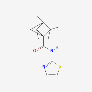 Tricyclo[3.2.0.02,6]heptane-1-carboxamide,2,6-dimethyl-N-2-thiazolyl-(9CI)