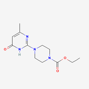 ethyl 4-(4-methyl-6-oxo-1H-pyrimidin-2-yl)piperazine-1-carboxylate