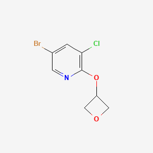 5-Bromo-3-chloro-2-(oxetan-3-yloxy)pyridine