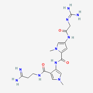 N-[4-[(3-amino-3-imino-propyl)carbamoyl]-1-methyl-pyrrol-3-yl]-4-[(2-guanidinoacetyl)amino]-1-methyl-pyrrole-2-carboxamide