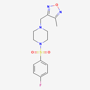 1-[(4-Fluorophenyl)sulfonyl]-4-[(4-methyl-1,2,5-oxadiazol-3-yl)methyl]piperazine