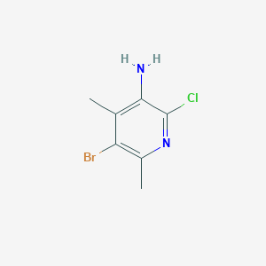 molecular formula C7H8BrClN2 B1382644 5-溴-2-氯-4,6-二甲基吡啶-3-胺 CAS No. 1781514-30-4