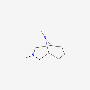 molecular formula C9H18N2 B13826449 3,9-Dimethyl-3,9-diazabicyclo[3.3.1]nonane CAS No. 3431-14-9