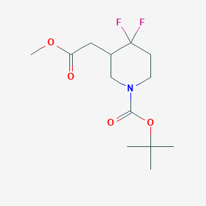 Tert-butyl 4,4-difluoro-3-(2-methoxy-2-oxoethyl)piperidine-1-carboxylate