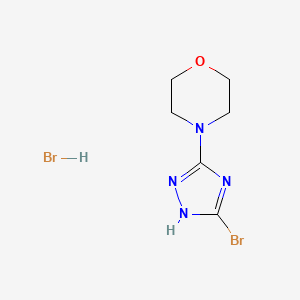 4-(5-Bromo-1H-1,2,4-triazol-3-yl)morpholine hydrobromide