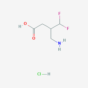 4-Amino-3-(difluoromethyl)butanoic acid hydrochloride