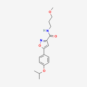 N-(3-methoxypropyl)-5-[4-(propan-2-yloxy)phenyl]-1,2-oxazole-3-carboxamide