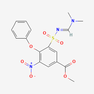 Methyl 3-[[[(dimethylamino)methylene]amino]sulfonyl]-5-nitro-4-phenoxybenzoate