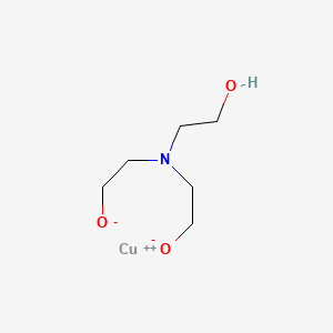 molecular formula C6H13CuNO3 B13826594 Cupric triethanolamine CAS No. 21545-60-8