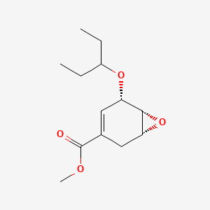 molecular formula C13H20O4 B13826609 (1R,5S,6S)-rel-5-(1-Ethylpropoxy)-7-oxabicyclo[4.1.0]hept-3-ene-3-carboxylic Acid Methyl Ester 