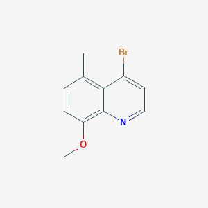 molecular formula C11H10BrNO B1382668 4-Bromo-8-methoxy-5-methylquinoline CAS No. 1602203-16-6