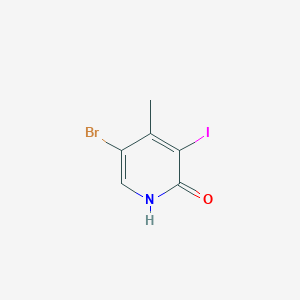 molecular formula C6H5BrINO B1382677 5-溴-3-碘-4-甲基吡啶-2-醇 CAS No. 2031260-86-1