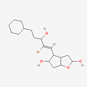 4-(2-Bromo-5-cyclohexyl-3-hydroxypent-1-en-1-yl)hexahydro-2h-cyclopenta[b]furan-2,5-diol