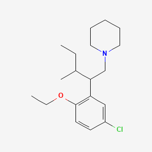 1-(beta-sec-Butyl-5-chloro-2-ethoxyphenethyl)piperidine