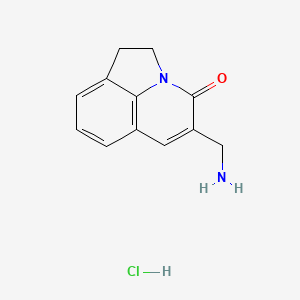 5-(aminomethyl)-1,2-dihydro-4H-pyrrolo[3,2,1-ij]quinolin-4-one hydrochloride