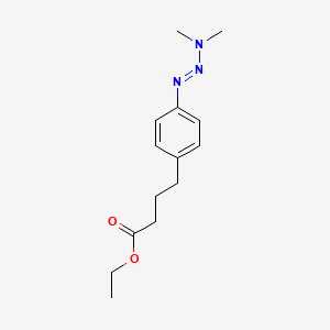 Ethyl 4-{4-[(1e)-3,3-dimethyltriaz-1-en-1-yl]phenyl}butanoate