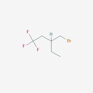 molecular formula C6H10BrF3 B1382689 3-(Bromomethyl)-1,1,1-trifluoropentane CAS No. 1934766-02-5