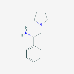B138269 1-Pyrrolidineethanamine, alpha-phenyl-, (alphaS)- CAS No. 137581-63-6