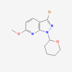 3-Bromo-6-methoxy-1-(tetrahydro-2H-pyran-2-yl)-1H-pyrazolo[3,4-b]pyridine
