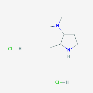 molecular formula C7H18Cl2N2 B1382693 N,N,2-trimethylpyrrolidin-3-amine dihydrochloride CAS No. 1803609-71-3
