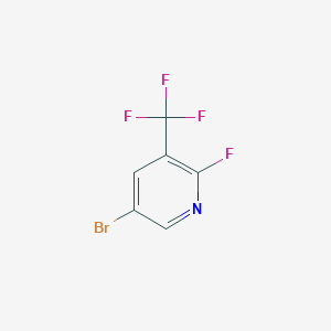 molecular formula C6H2BrF4N B1382694 Pyridine, 5-bromo-2-fluoro-3-(trifluoromethyl)- CAS No. 1365262-75-4