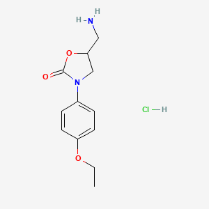 5-(Aminomethyl)-3-(4-ethoxyphenyl)oxazolidin-2-one hydrochloride