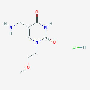 5-(aminomethyl)-1-(2-methoxyethyl)pyrimidine-2,4(1H,3H)-dione hydrochloride
