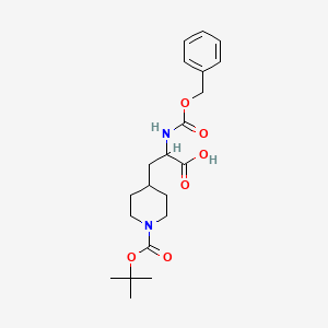 2-(((Benzyloxy)carbonyl)amino)-3-(1-(tert-butoxycarbonyl)piperidin-4-yl)propanoic acid