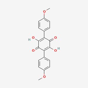 2,5-Dihydroxy-3,6-bis(4-methoxyphenyl)-2,5-cyclohexadiene-1,4-dione