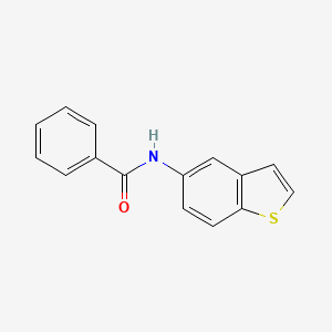 molecular formula C15H11NOS B13827054 N-(1-benzothiophen-5-yl)benzamide CAS No. 477539-48-3