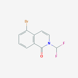 molecular formula C10H6BrF2NO B1382714 5-Bromo-2-difluoromethyl-2H-isoquinolin-1-one CAS No. 1984100-22-2