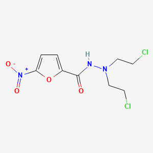 2-Furoic acid, 5-nitro-, 2,2-bis(2-chloroethyl)hydrazide