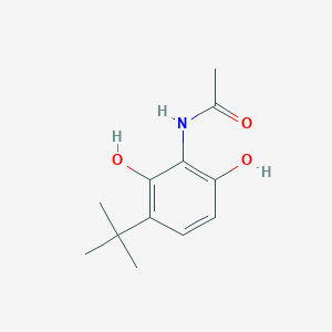 N-[2,6-Dihydroxy-3-(2-methyl-2-propanyl)phenyl]acetamide