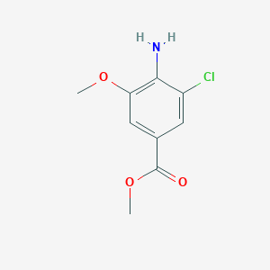 Benzoic acid, 4-amino-3-chloro-5-methoxy-, methyl ester