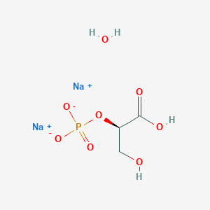 disodium;[(1R)-1-carboxy-2-hydroxyethyl] phosphate;hydrate