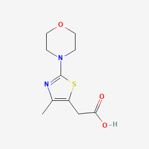 2-[4-Methyl-2-(morpholin-4-yl)-1,3-thiazol-5-yl]acetic acid