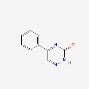 molecular formula C9H7N3O B13827344 5-Phenyl-1,2,4-triazin-3(2H)-one CAS No. 31952-61-1